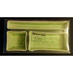 4pc Cari Porcelain Serving Dish Tray Set